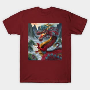 Zhulong Coffee Dragon T-Shirt